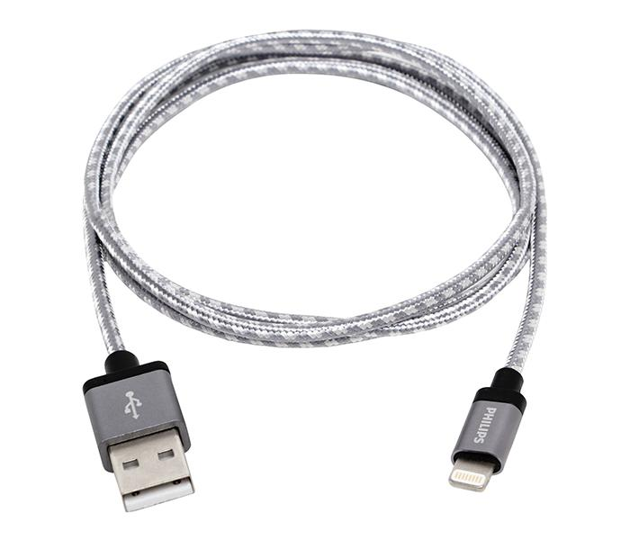 Philips Nylon Braided Lightning Cable, 1.2M