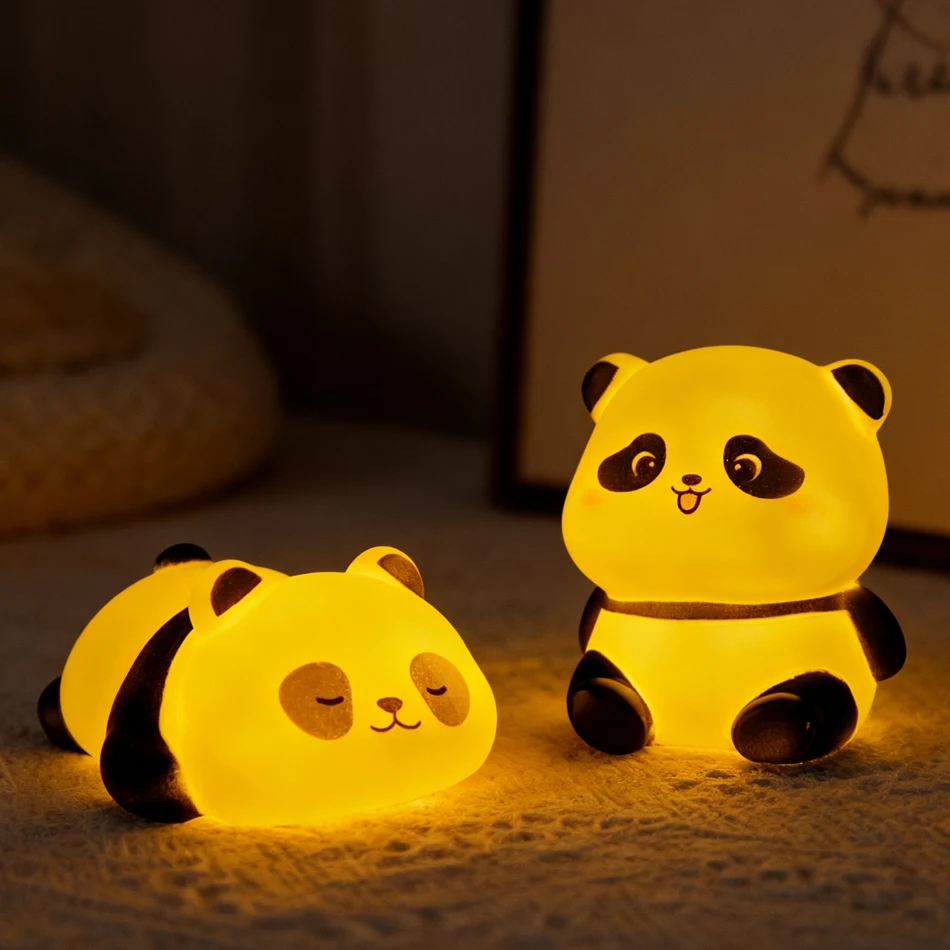 New Panda LED Night Light Living Room Cute Panda Lamp