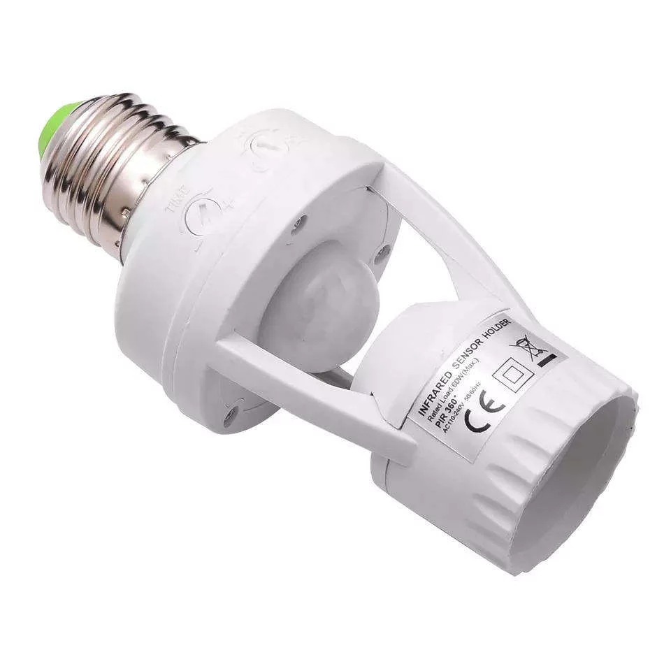 PIR Motion Sensor Bulb Holder (E27, 240V)