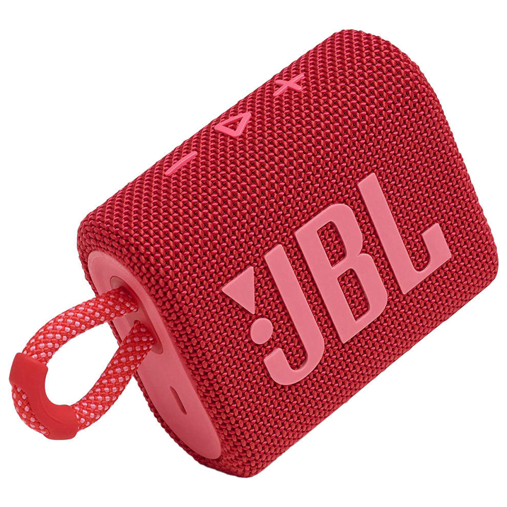 JBL GO3 Portable Bluetooth Speaker (IP67 Waterproof) RED
